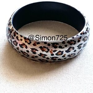 Leopard Bangle Bracelet Gray Fall Bracelet